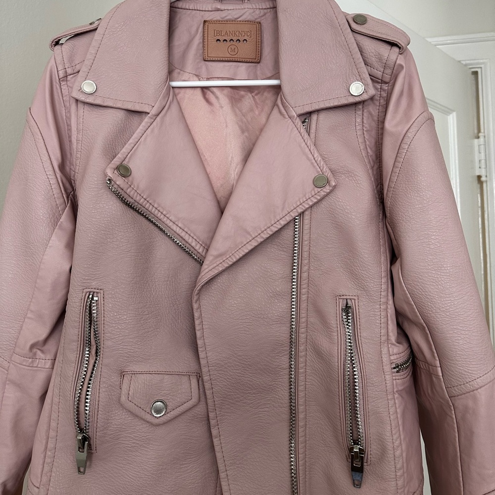Blank NYC Leather Jacket Size M - Picture 2 of 2